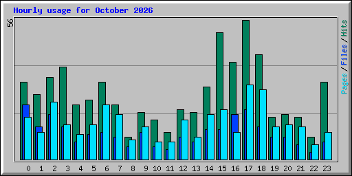 Hourly usage for October 2026
