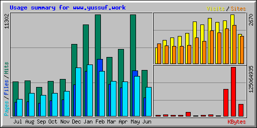 Usage summary for www.yussuf.work
